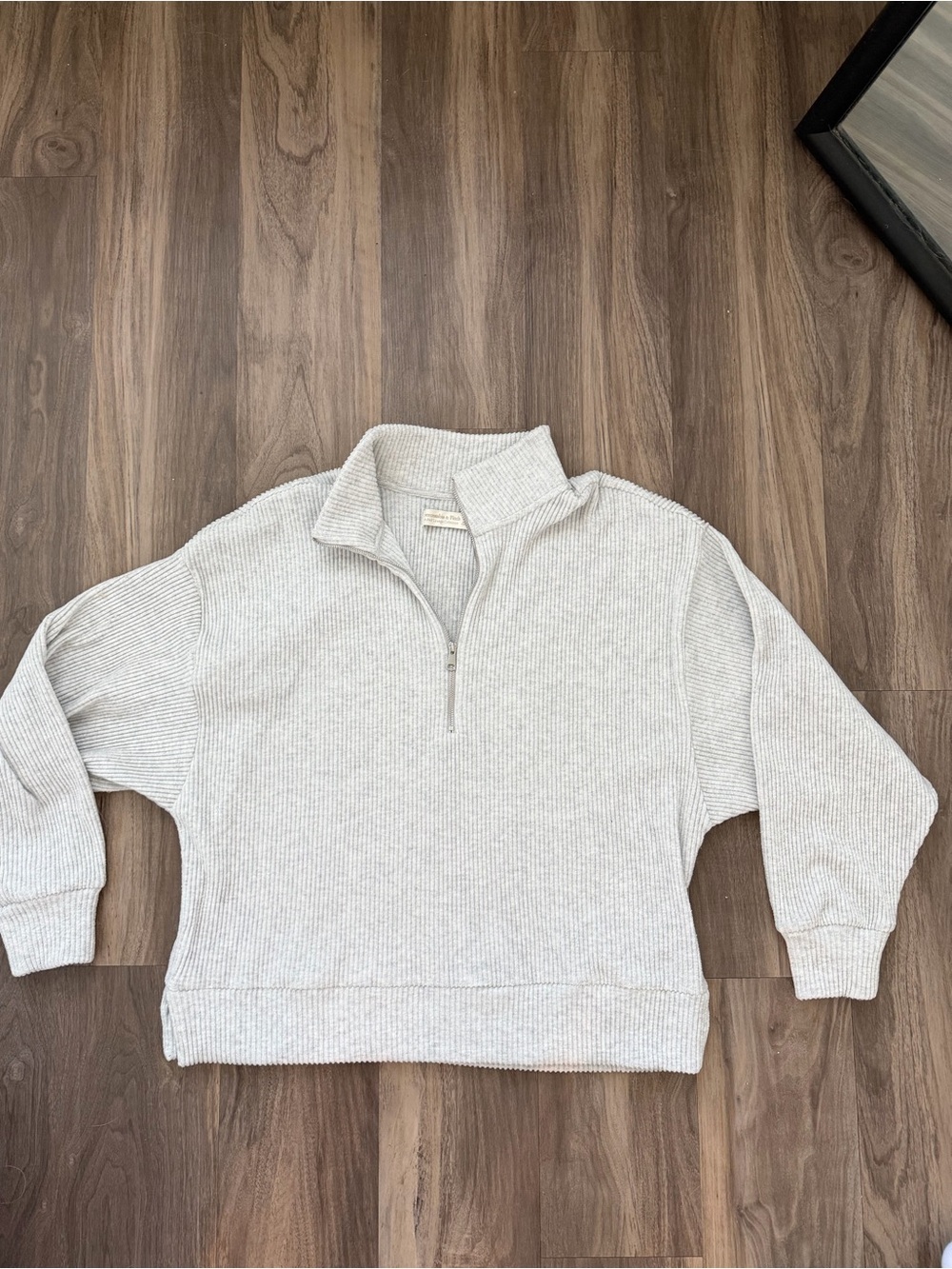 Abercrombie and Fitch Lounge Brushed Rib Half Zip Small
